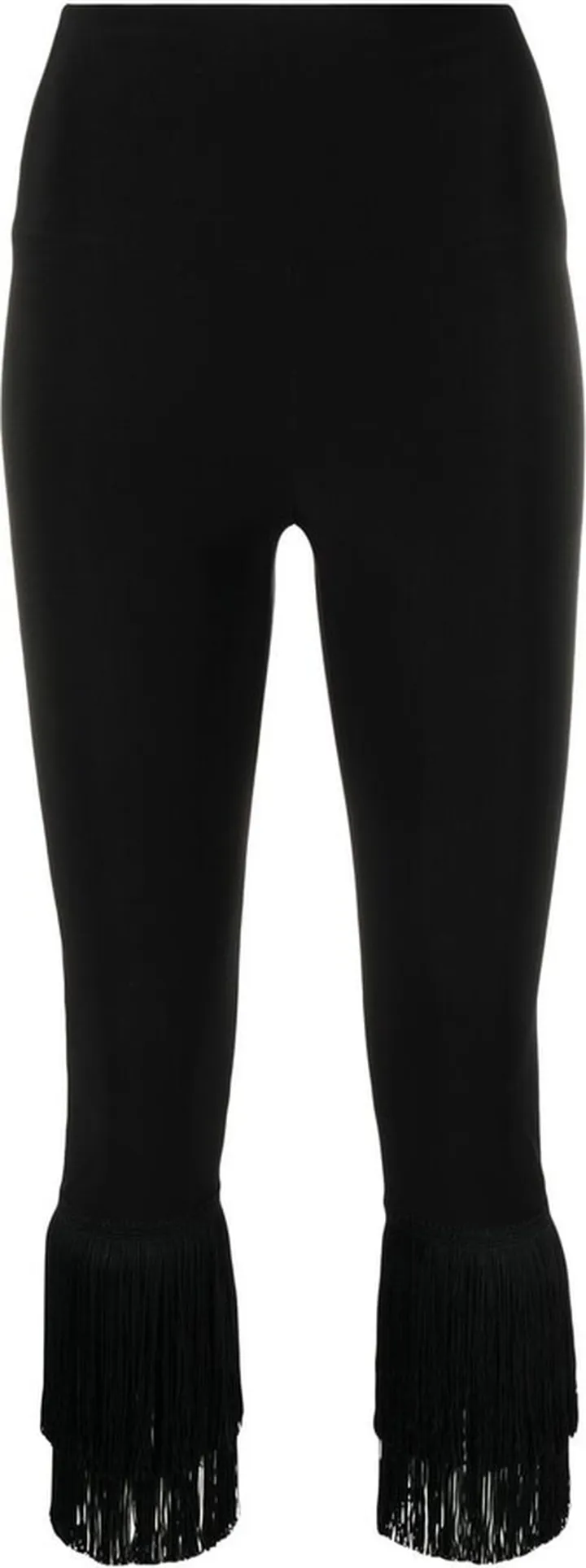 NORMA KAMALI- Fringe Cropped Leggings