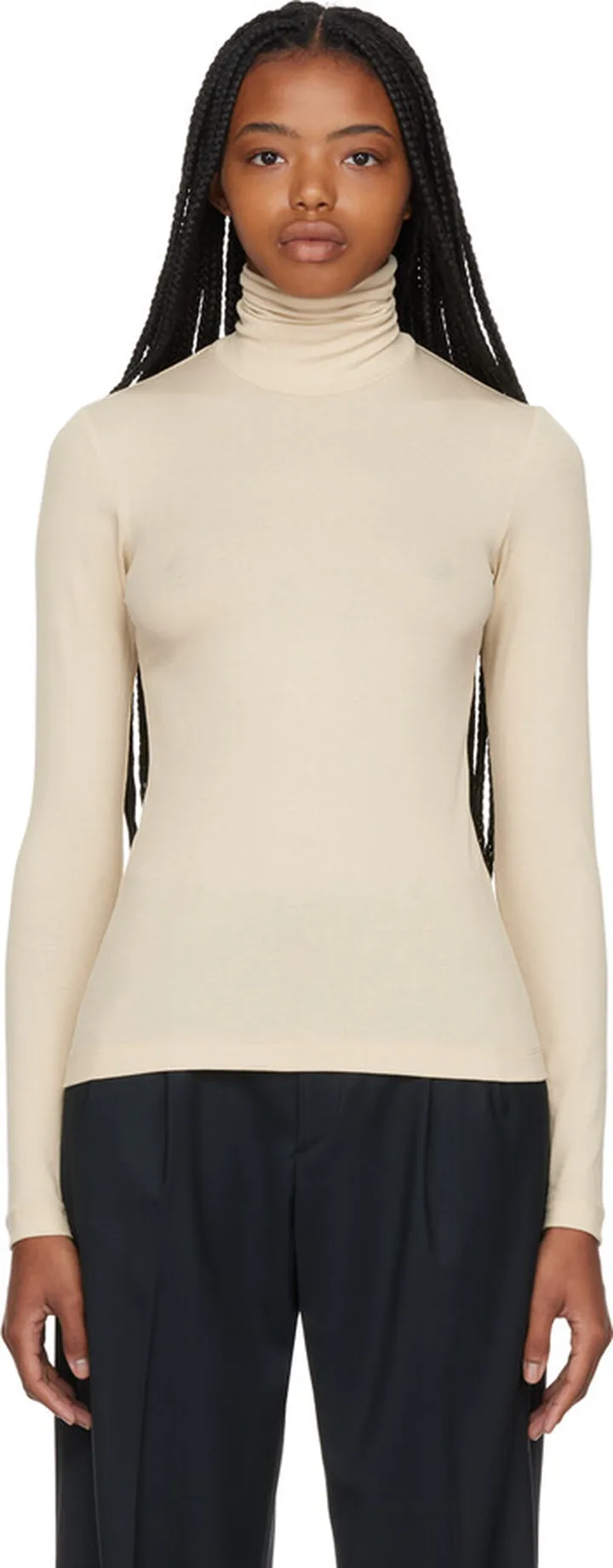 Filippa K Beige Nellie Turtleneck