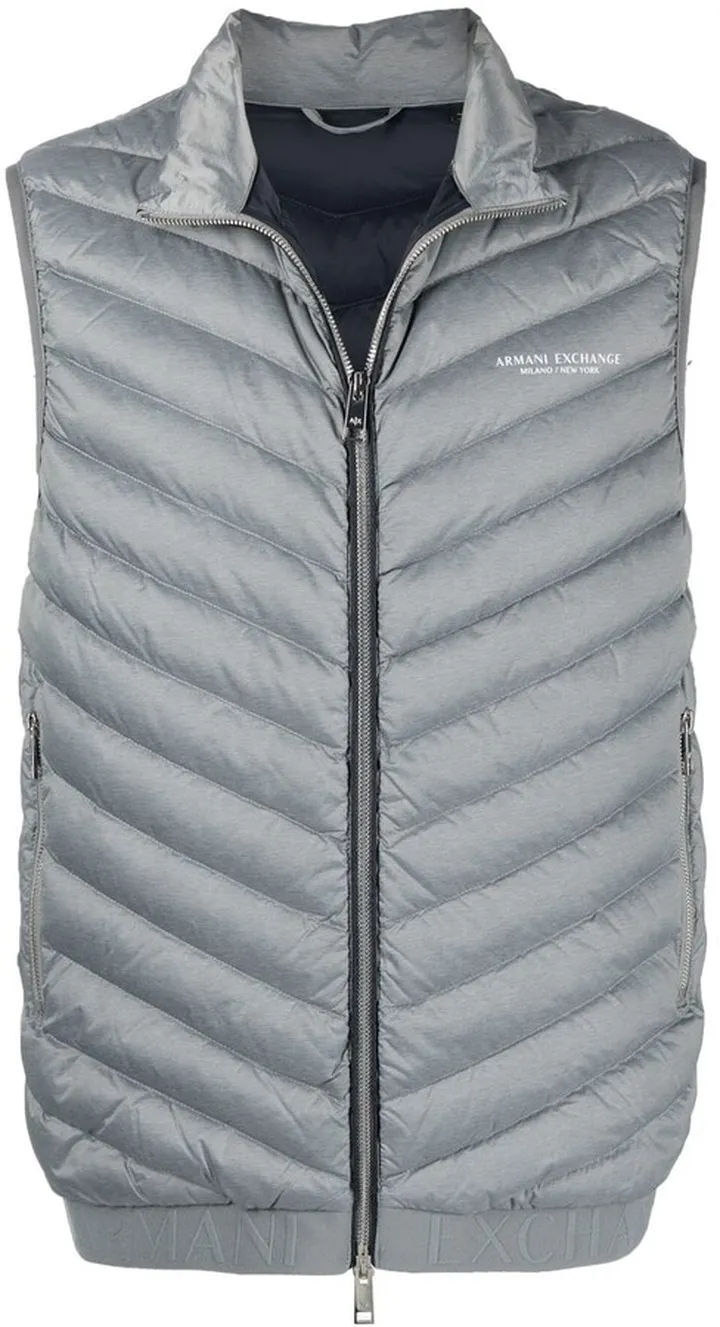 Padded Logo-Print Gilet