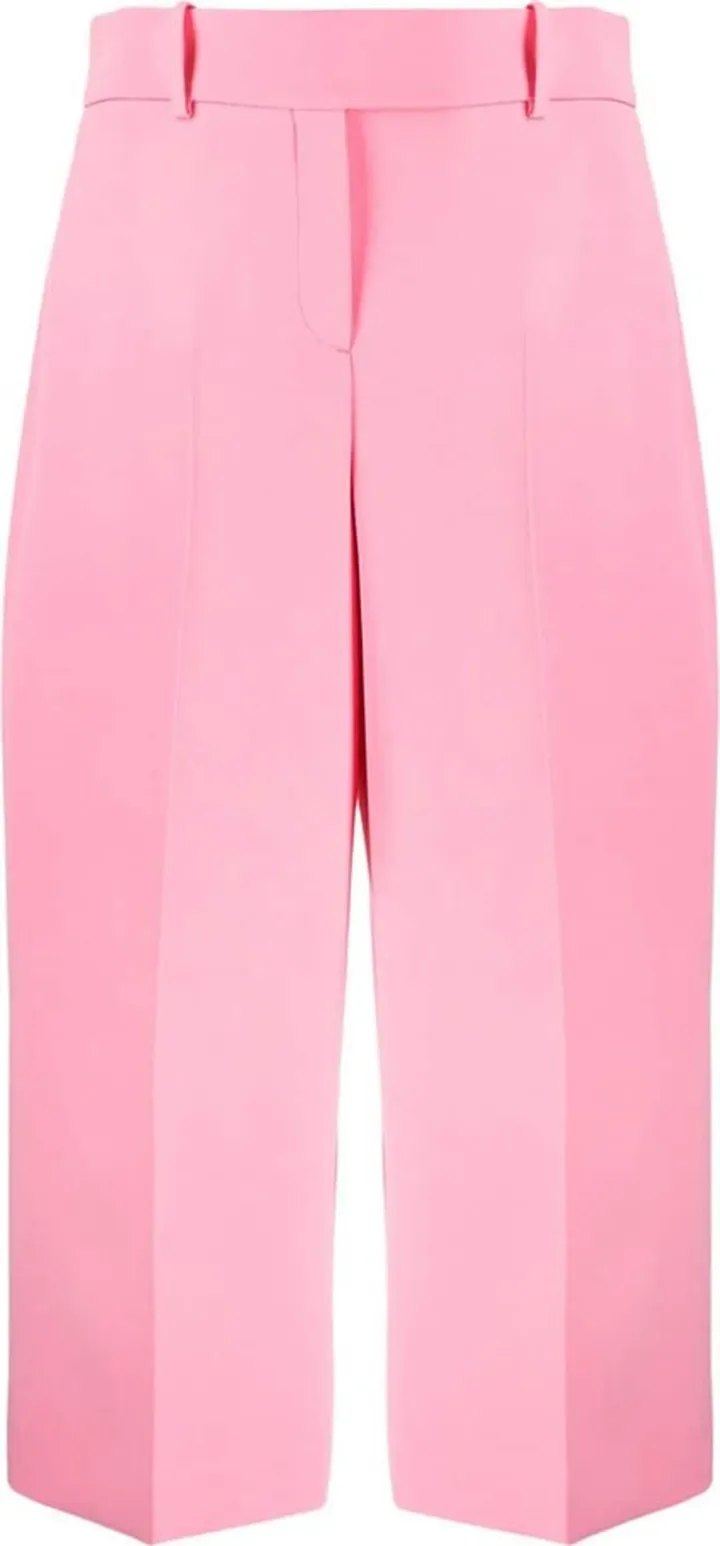 High-Waist Cropped Trousers