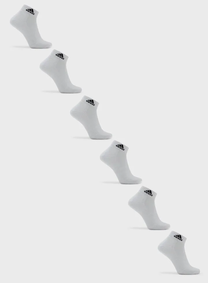 6 Pack Cushioned Ankle Socks
