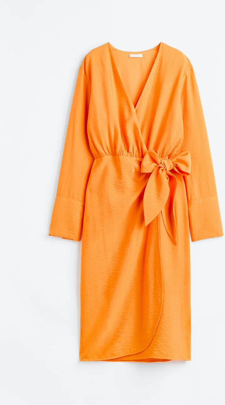 Tie-detail Wrap Dress
