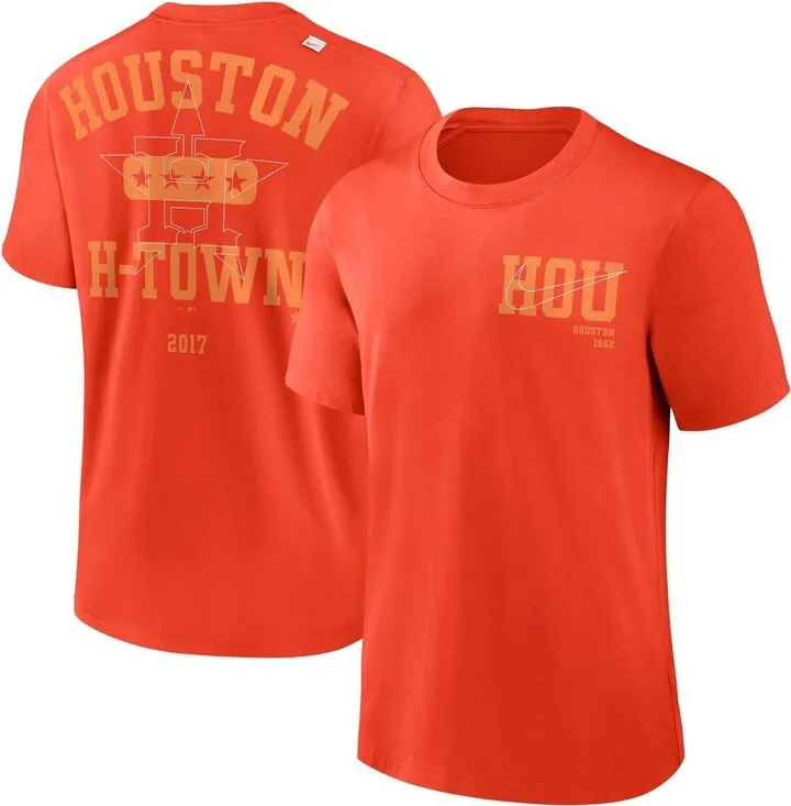 Men's Nike Orange Houston Astros Statement Game Over T-shirt