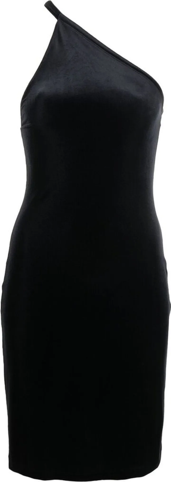 Asymmetric Velvet mini dress