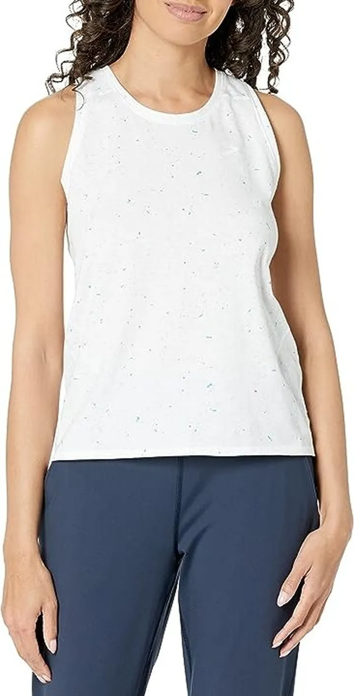 Brooks Distance Tank 2.0 (White Speckle Print) Women's Clothing