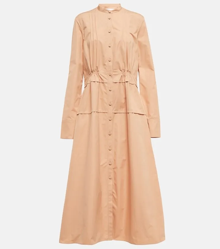Cotton shirt dress