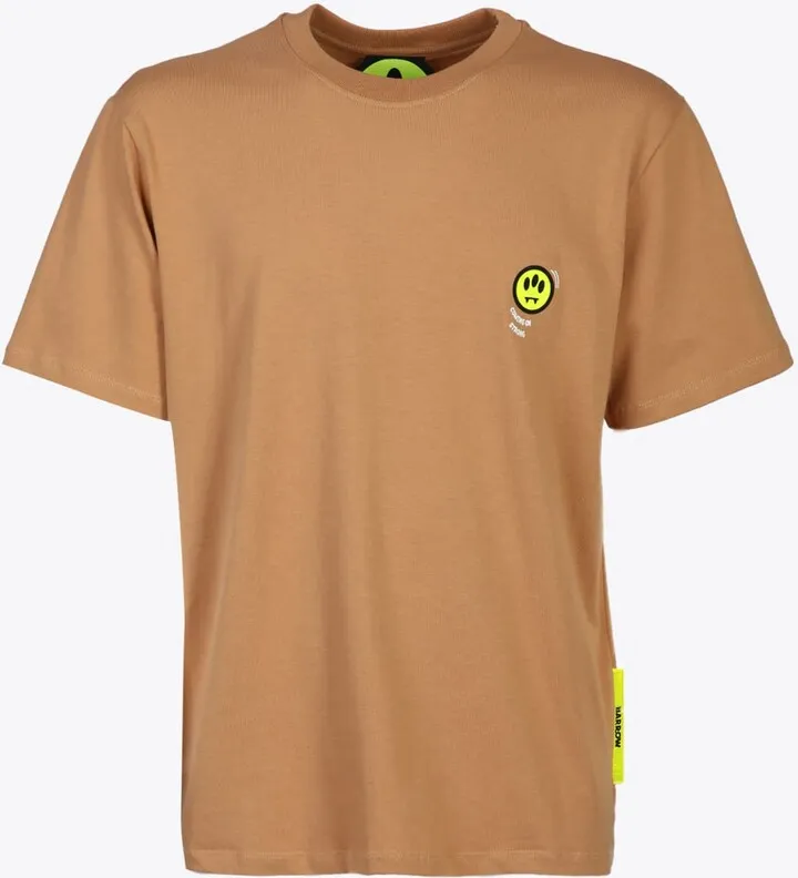 Jersey T-shirt Unisex Camel Brown T-shirt With Chest Print