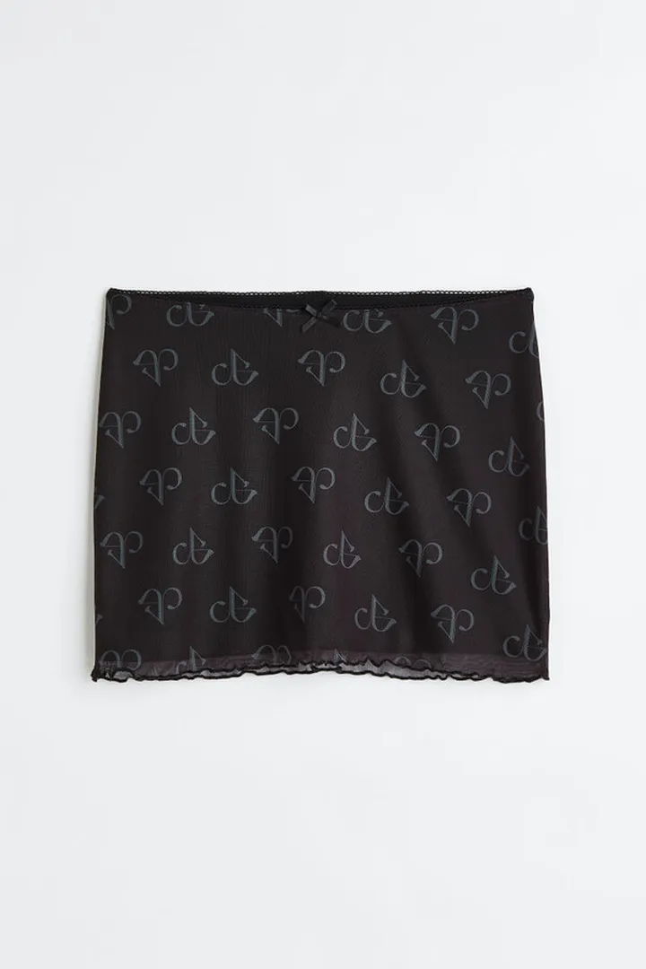 Mesh Mini Skirt