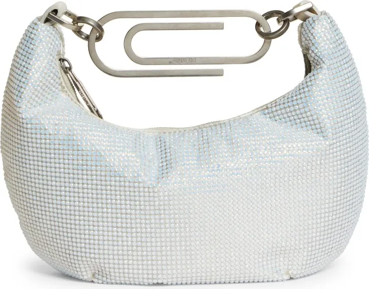 Paper Clip Embellished Hobo Bag