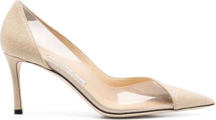 Cass 75mm pointed-toe pumps