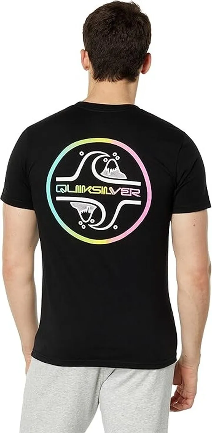 Quiksilver Core Bubble Short Sleeve Tee (Black) Men's Clothing