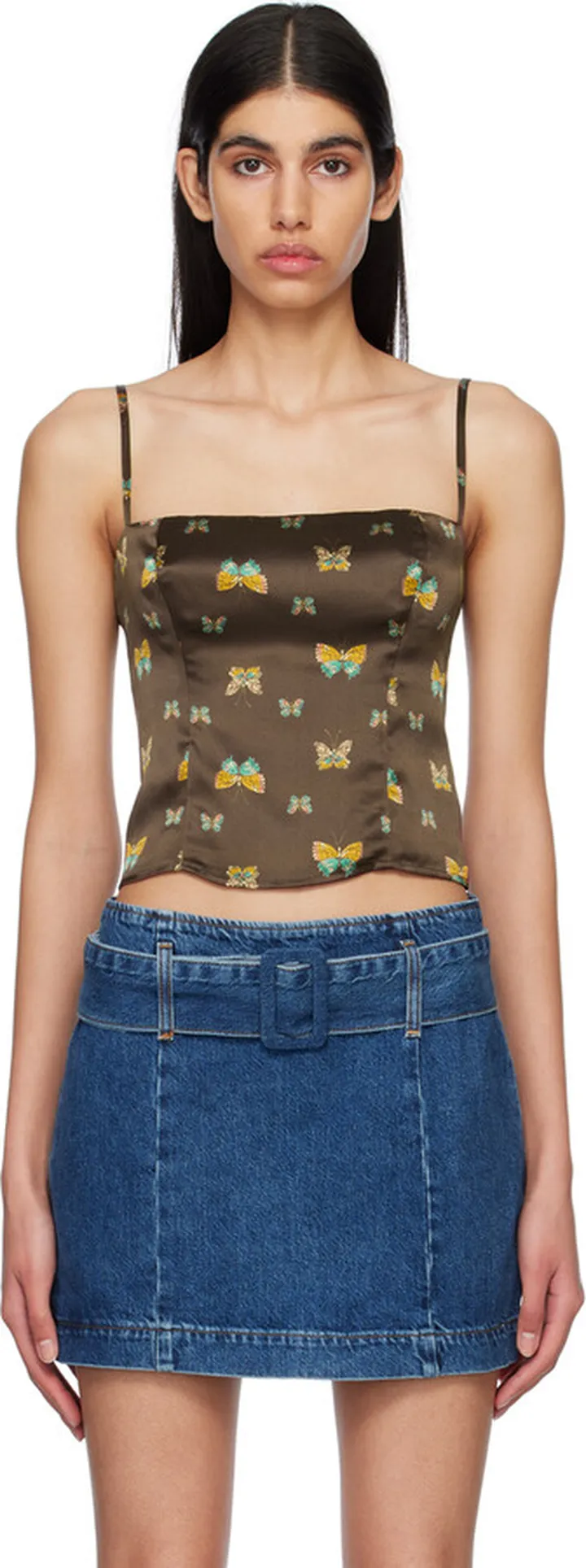 Reformation Brown Overland Camisole