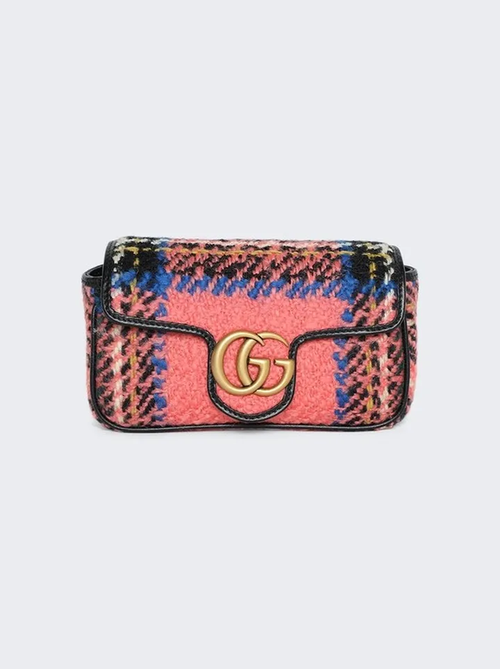Dionysus GG Super Min Bag Blue and Pink