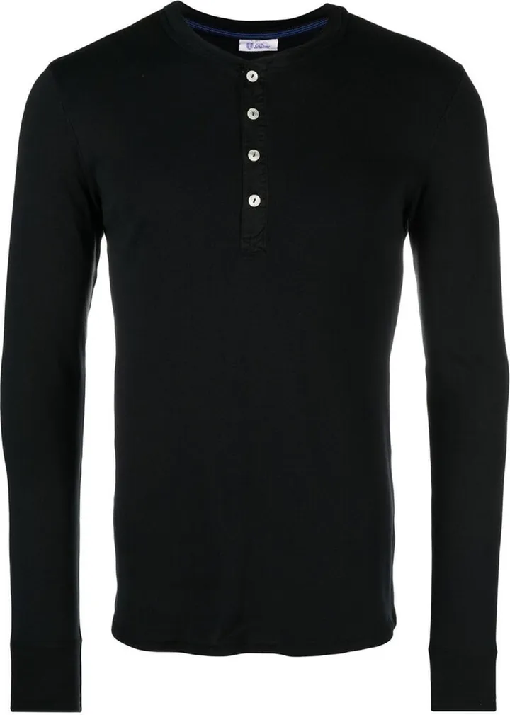 Henley long-sleeve top