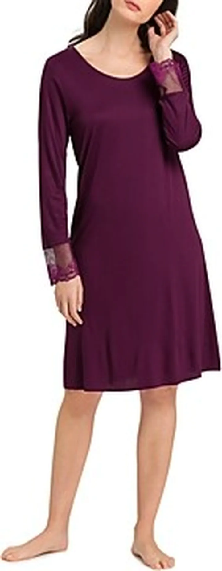 Hanro Lovis Lace Trim Nightgown