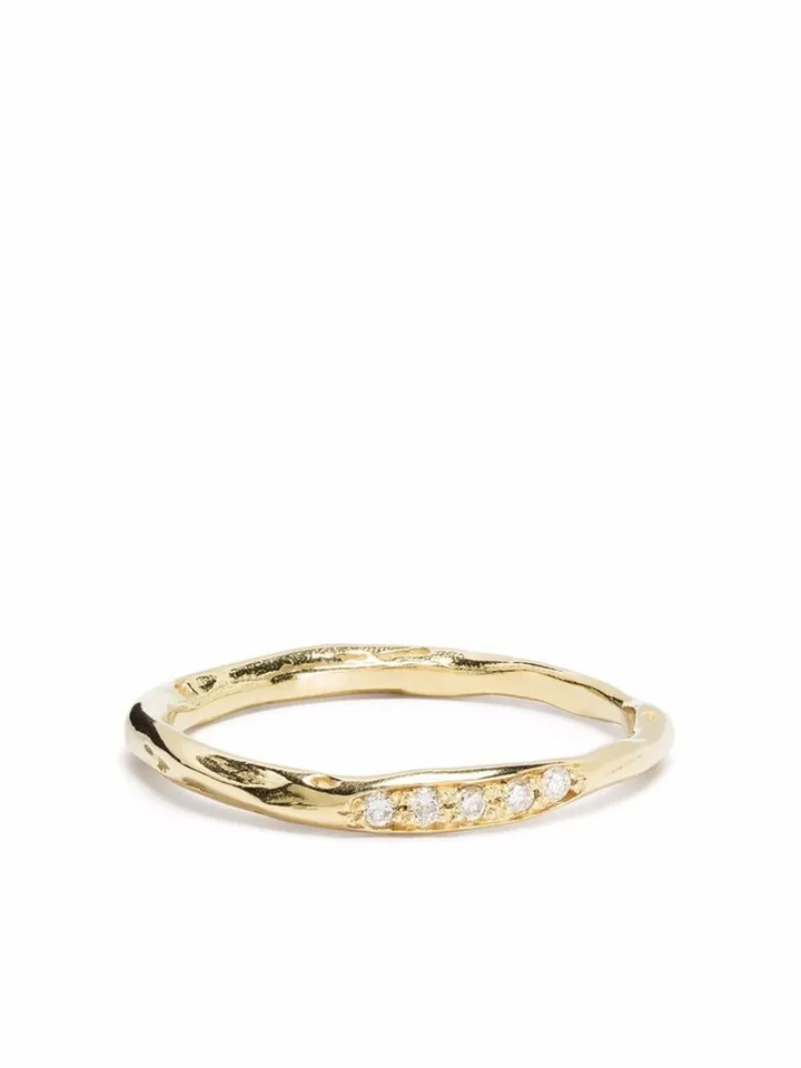 18kt Yellow Gold Diamond Band