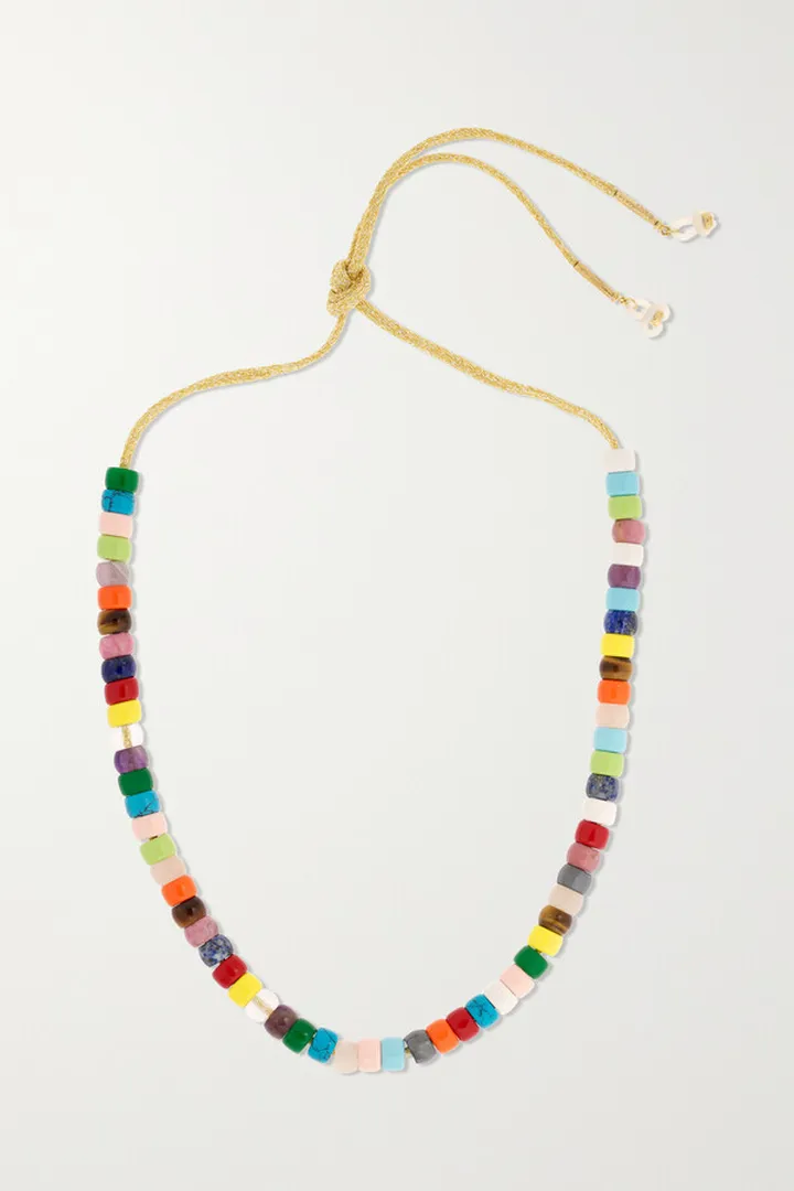 Carolina Bucci - Forte Beads Rainbow 18-karat Gold And Lurex Multi-stone Sunglasses Chain Kit - One size