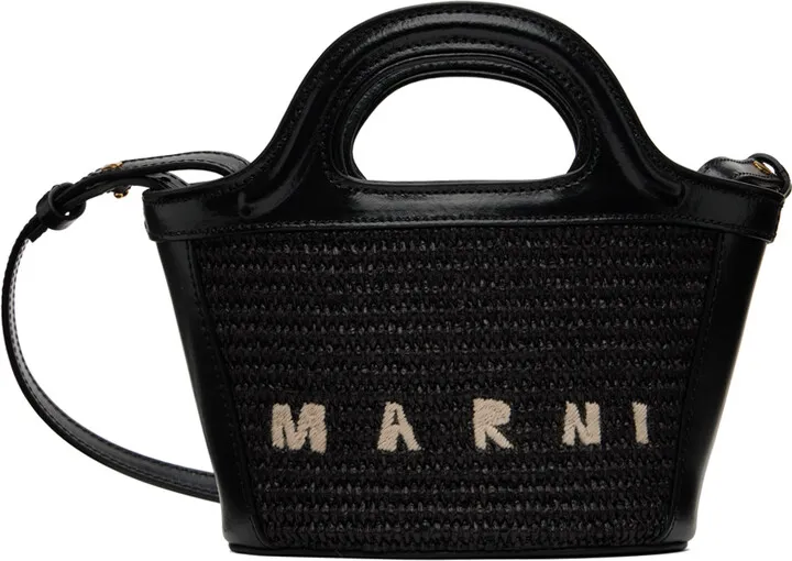 Marni Black Micro Tropicalia Tote