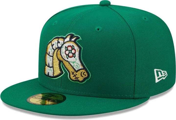 Men's New Era Green Caballeros de Charlotte Copa De La Diversion 59FIFTY Fitted Hat