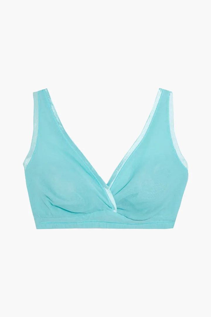 Stretch-mesh bralette