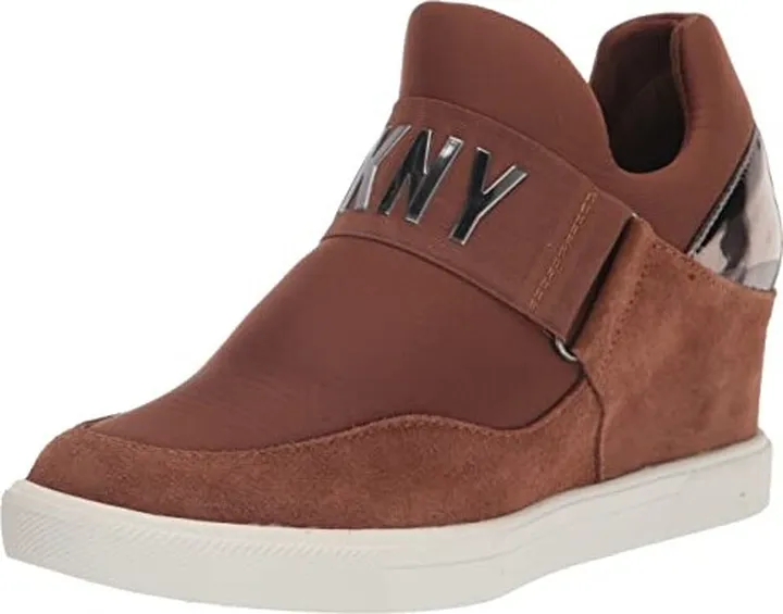 DKNY Women's Comfortable Classic Slip-on Sneaker Heeled Sandal