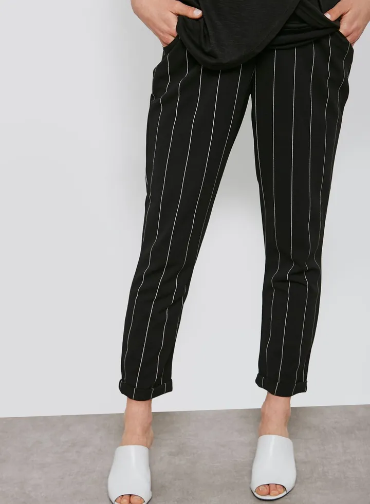 Striped Cropped Pants