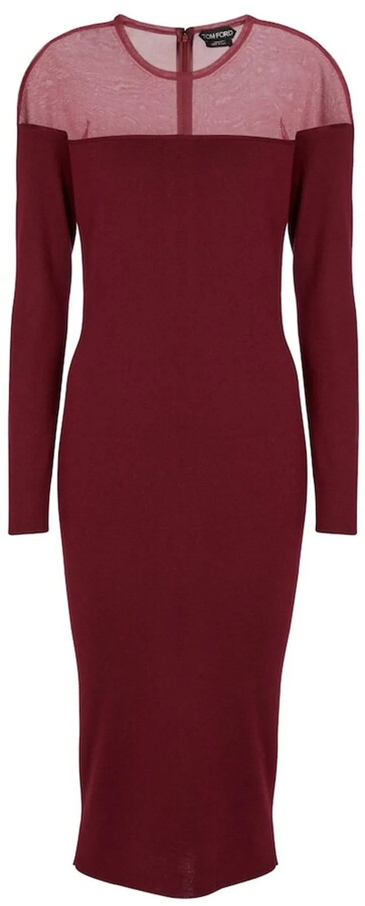 Cashmere and silk midi dress