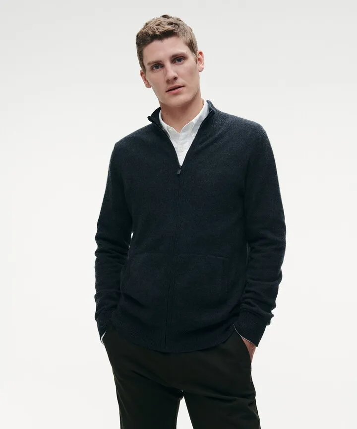 Cashmere Full Zip Sweater