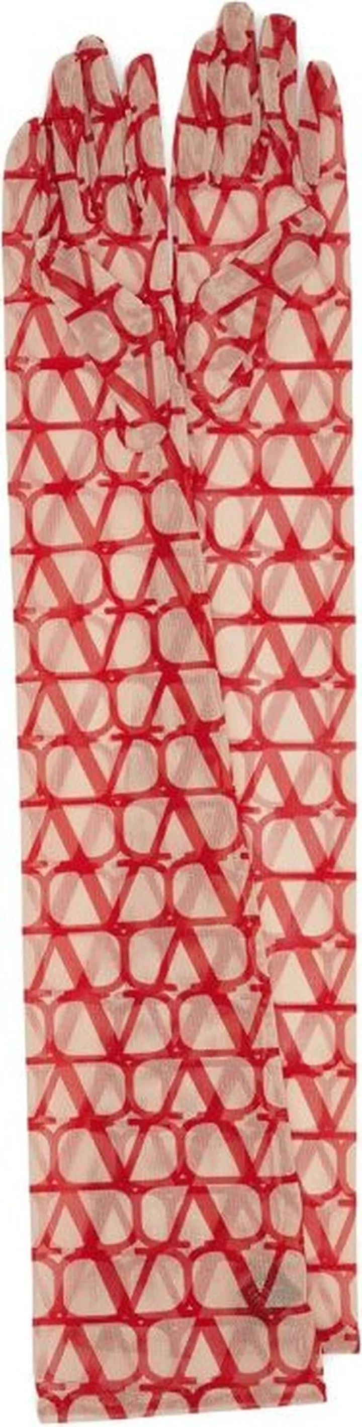 Valentino Garavani Toile Iconographe Long-Sleeved Gloves