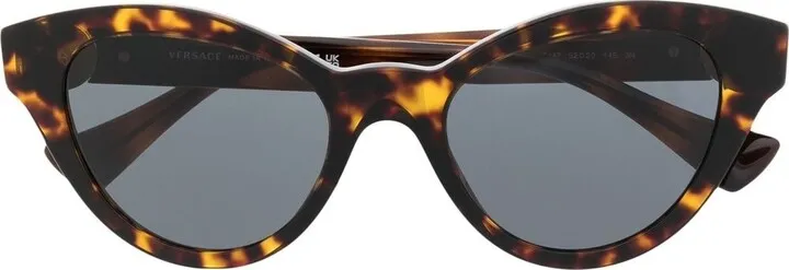 Medusa-plaque cat-eye sunglasses