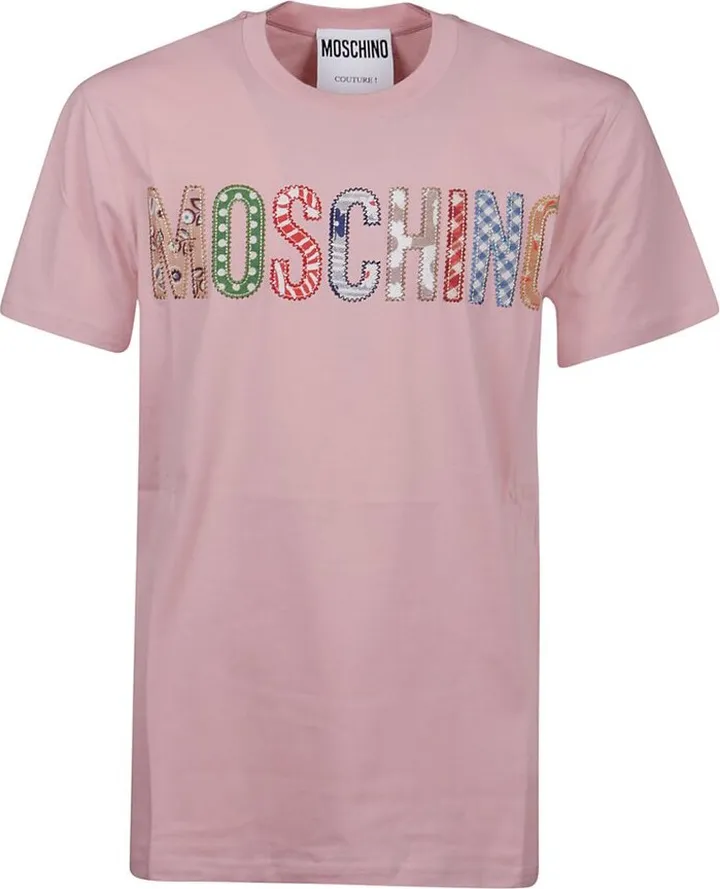 Moschino Quilt Logo Crewneck T-Shirt