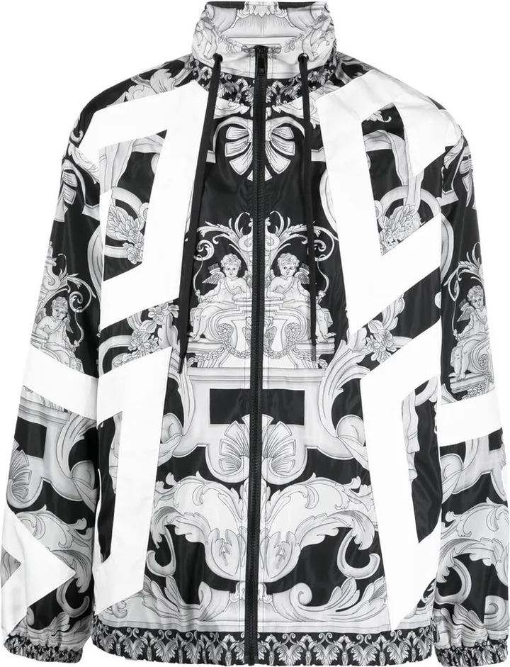 Barocco-print bomber jacket