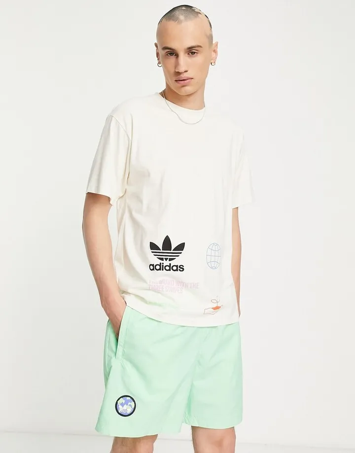 adidas Originals graphics shorts in beam green