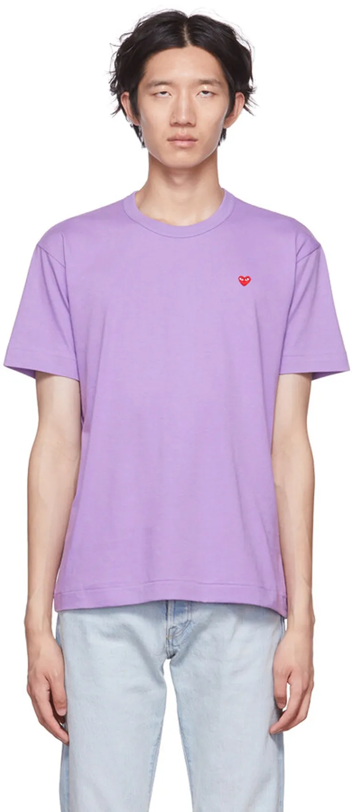 Comme des Garçons Play Purple Heart T-Shirt
