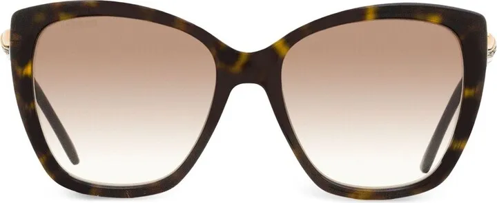 Rose tortoiseshell-effect sunglasses