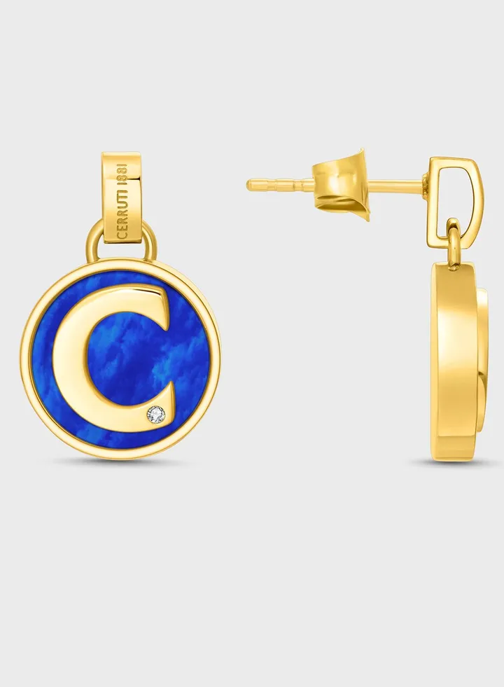 Round Drop Earrings