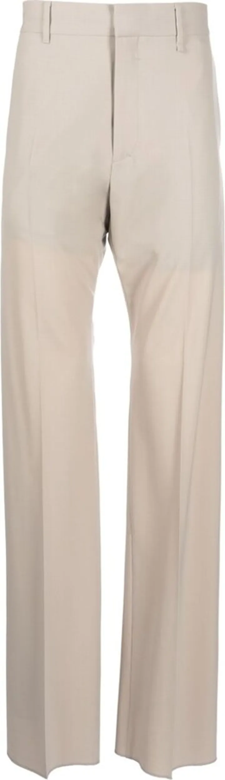 Grey Tailored Flared Trousers