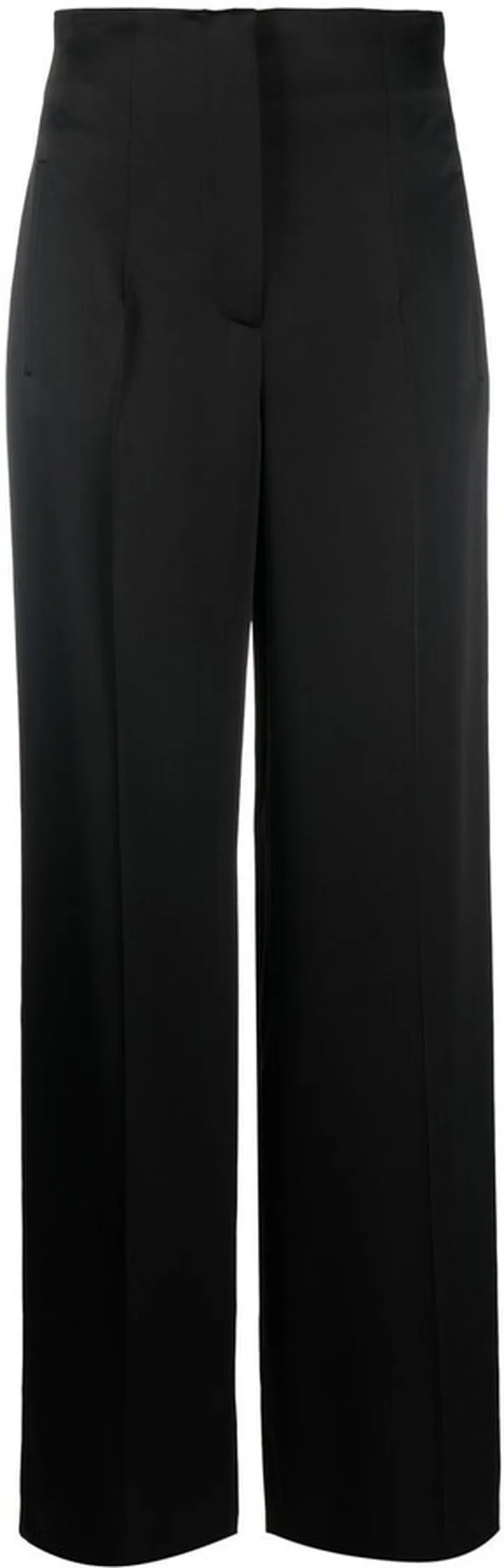 Hi-Rise Straight-Leg Trousers