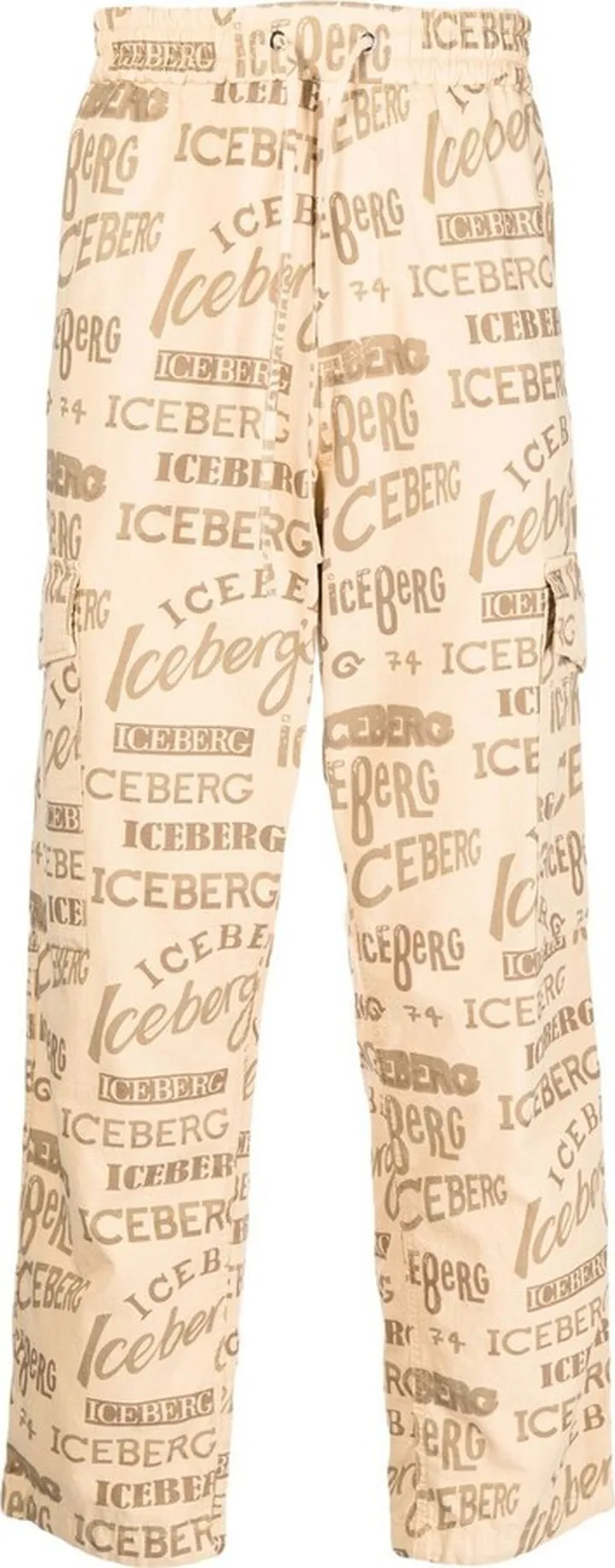 Logo-Print Straight-Leg Trousers