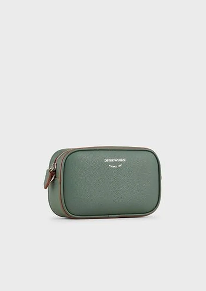 Deer-print camera case with shoulder strap
