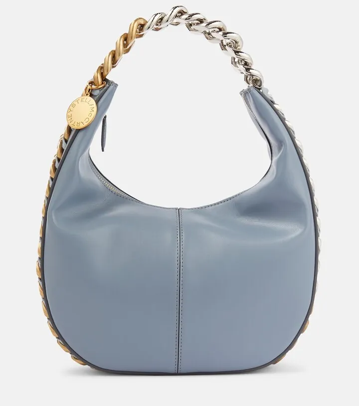 Chain Small faux leather shoulder bag
