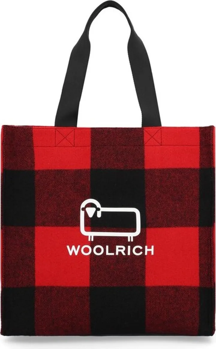 Woolrich Logo Printed Open Top Tote Bag