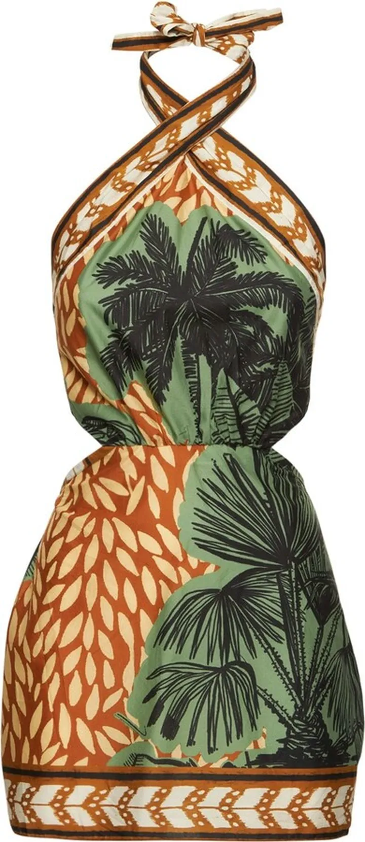 Reminders Of Paradise print mini dress