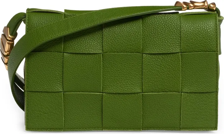 Intrecciato Cassette Leather Crossbody Bag