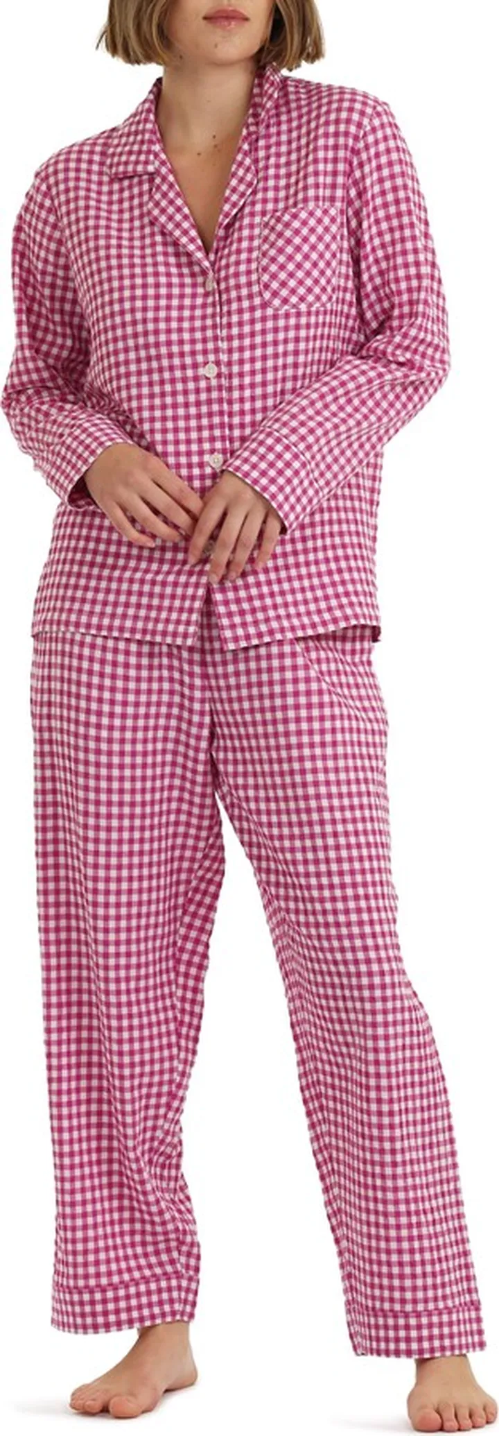 Gingham Seersucker Pajamas