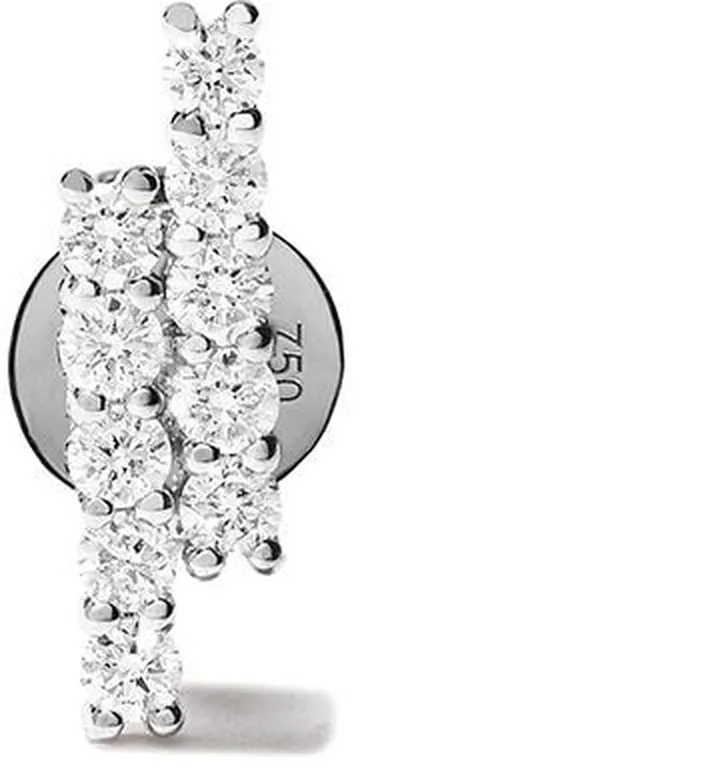 18kt white gold MALA diamond stud earring