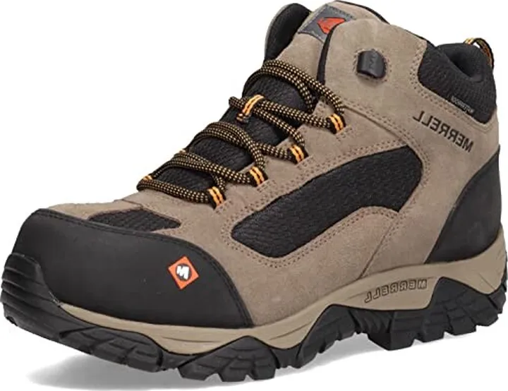 Merrell Work Moab Onset Mid Waterproof Composite Toe Walnut 9.5 W