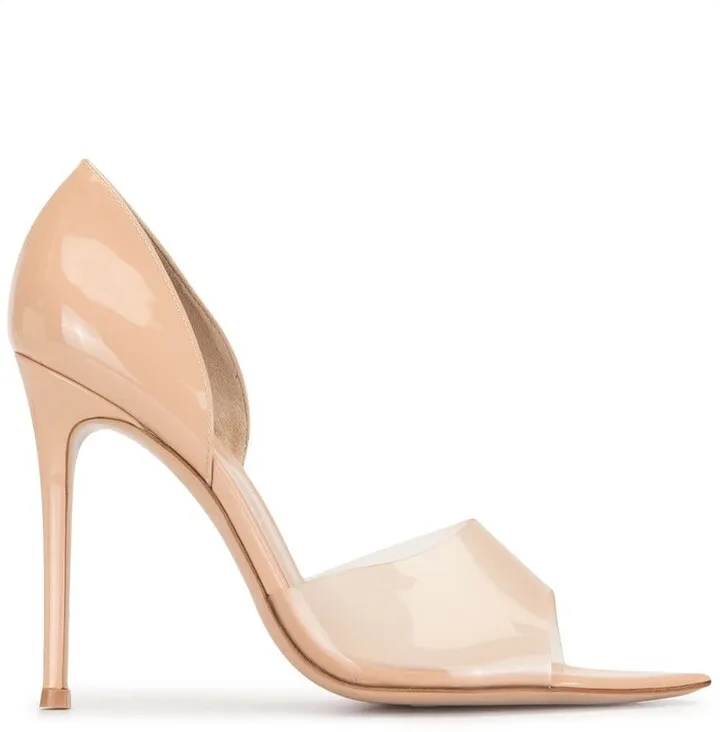 Bree sheer-panel 104mm pumps