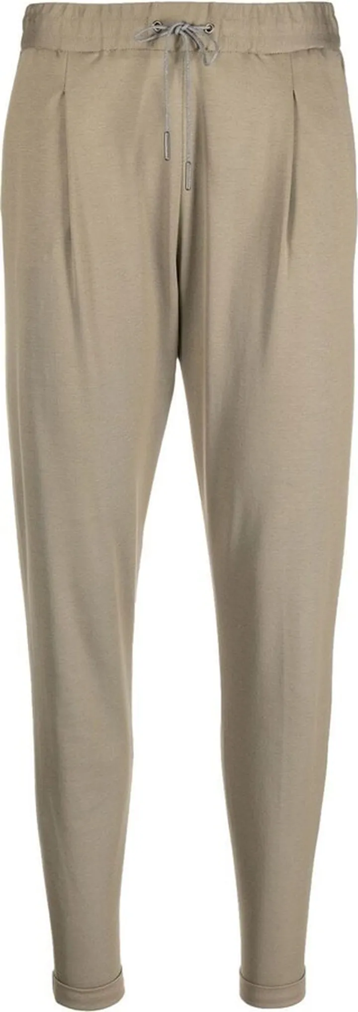 Cropped-Leg Cotton Track Pants