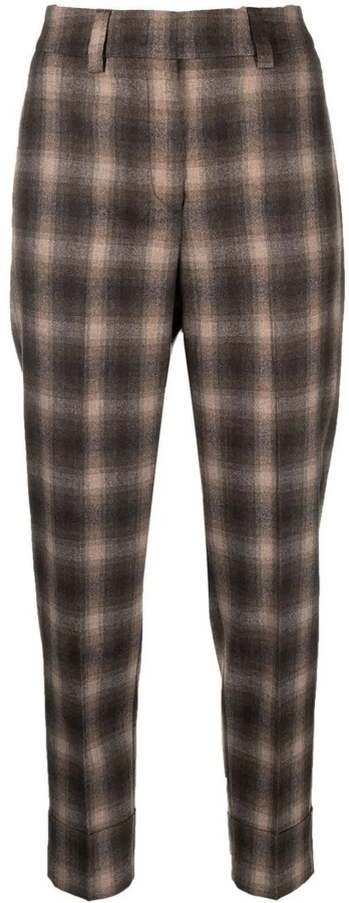 Plaid Cropped Trousers